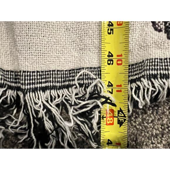 Horse tapestry blanket, woven, fringe throw, equestrian, western theme 40 x 48 - Picture 8 of 8